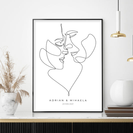 Tablou Personalizat Couple Kiss