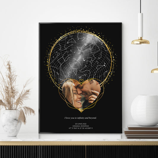 Tablou Personalizat Golden Stars