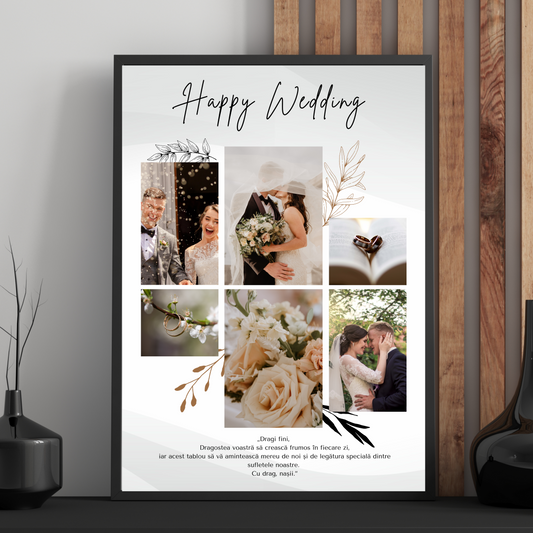 Tablou Personalizat Nunta Noastra - Pentru fini sau nasi