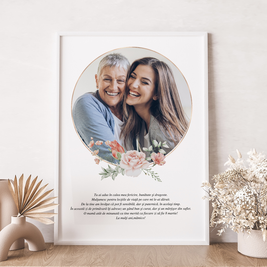 Tablou Personalizat Floral Mother