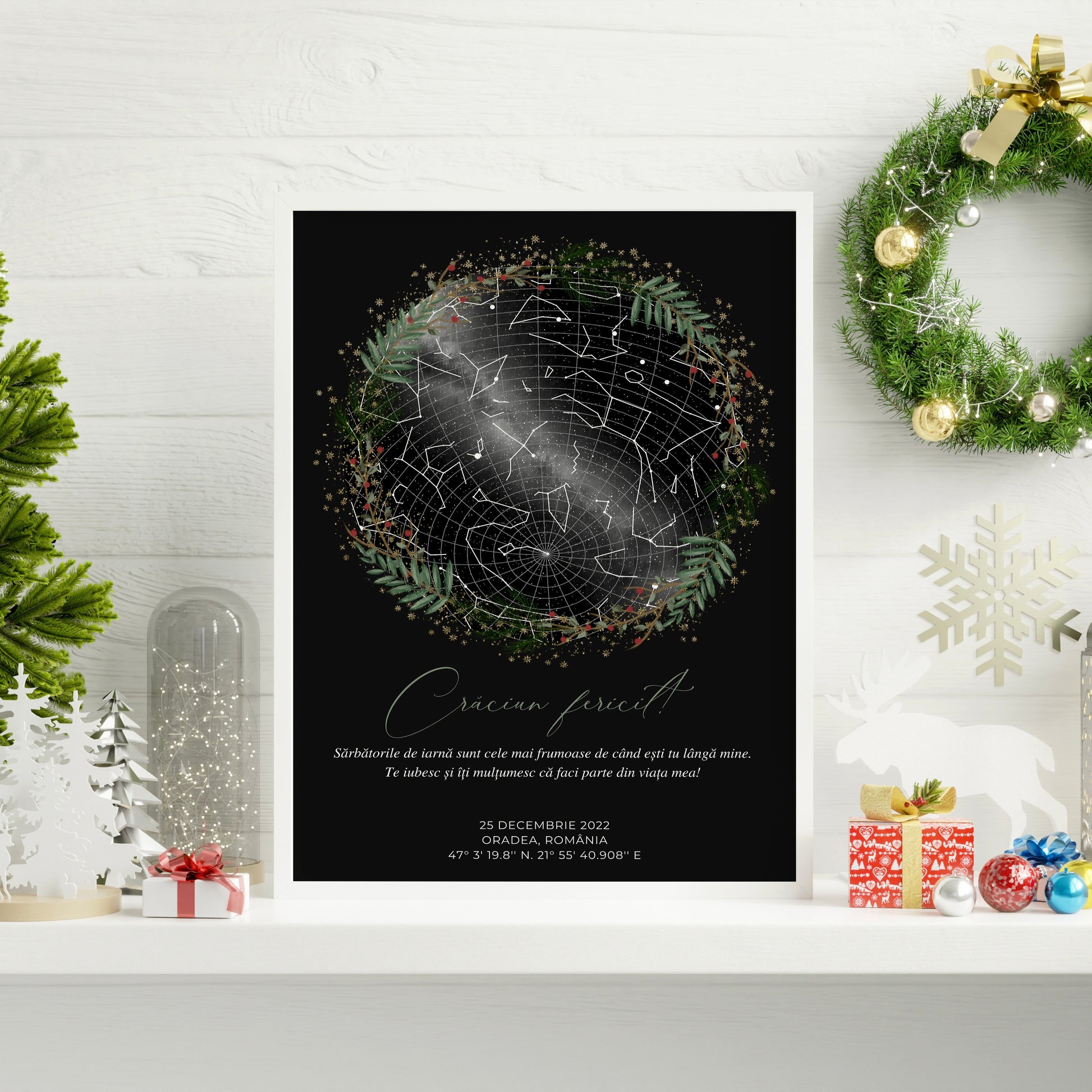 Tablou Personalizat Craciun Fericit - ArtStory.ro