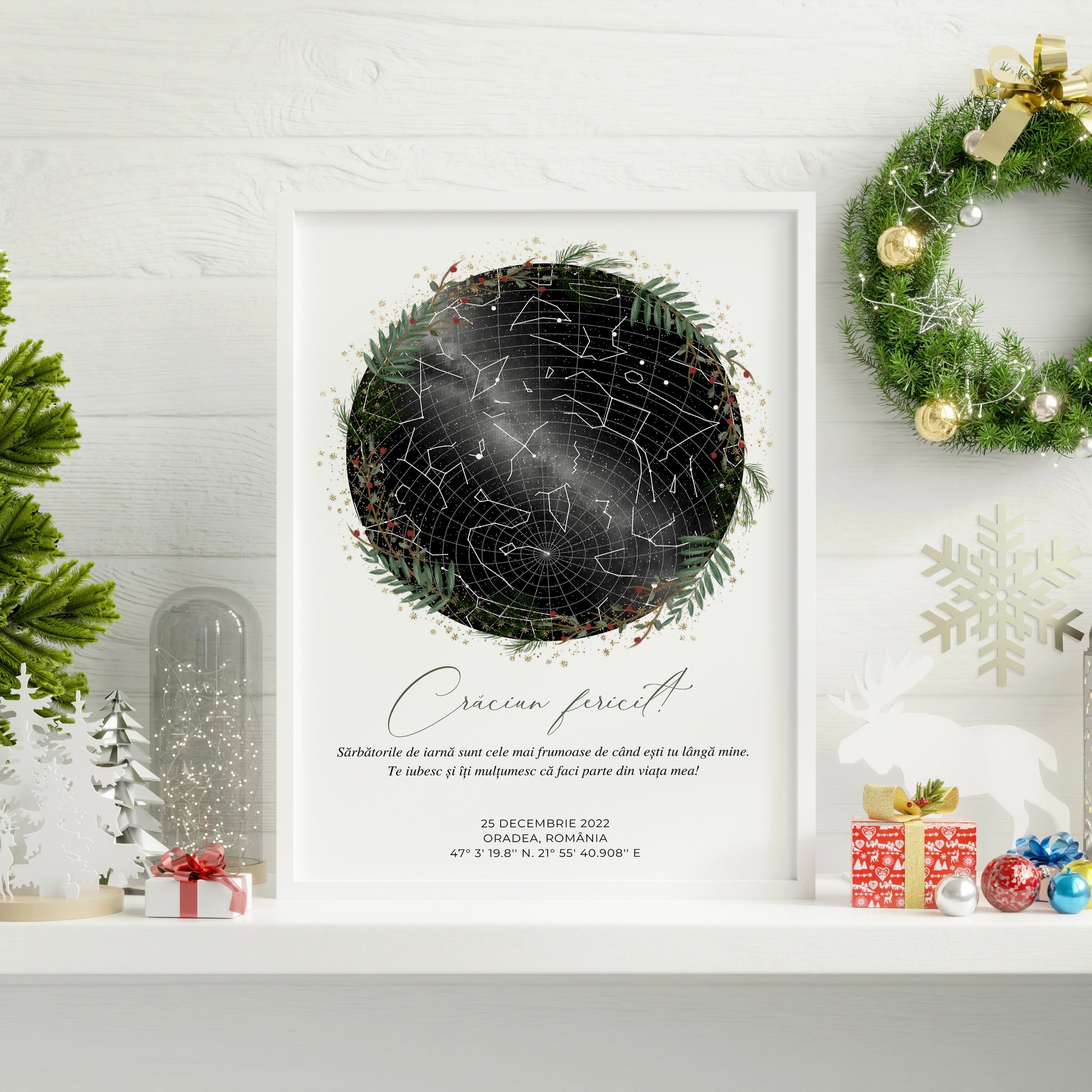 Tablou Personalizat Craciun Fericit - ArtStory.ro