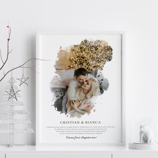 Tablou Personalizat Couple Christmas - ArtStory.ro