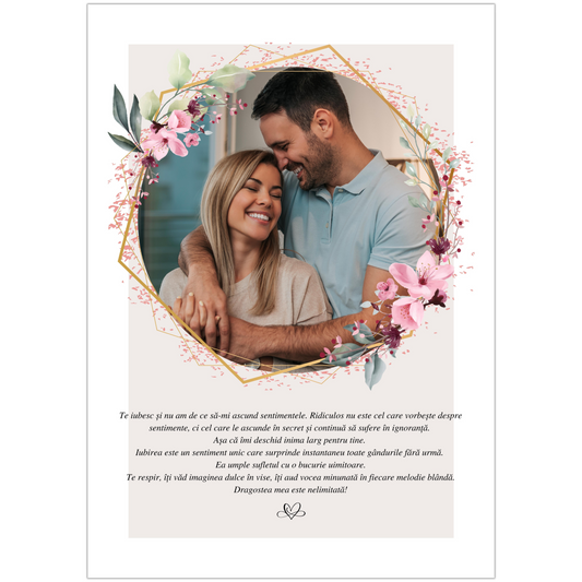 Tablou Personalizat Floral Love - ArtStory.ro