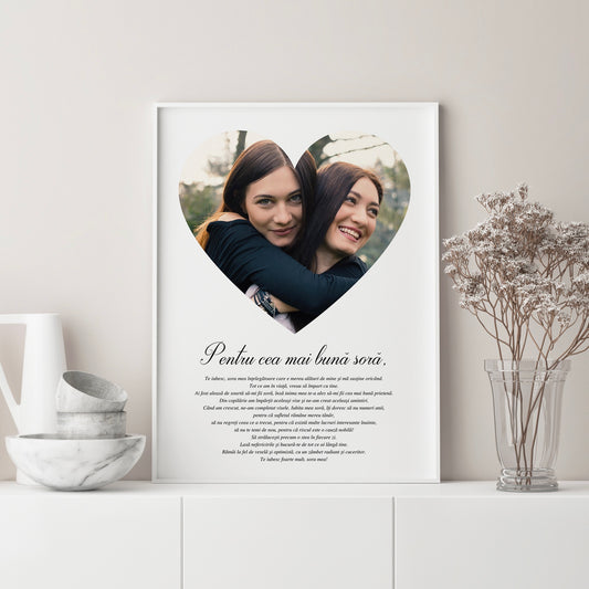 Tablou Personalizat Dear Sister - ArtStory.ro